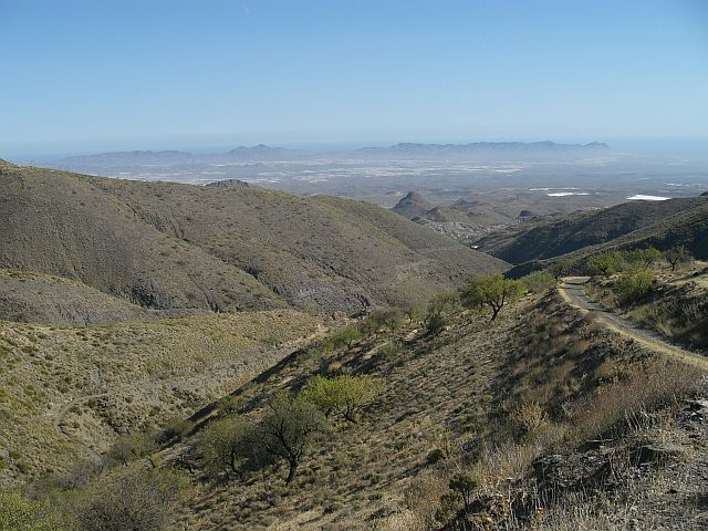 View towards the coast